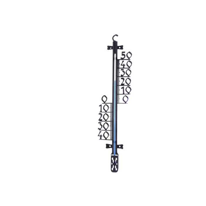Profielthermometer kunststof zwart 46,5X11X3cm