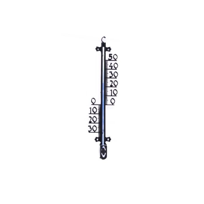 Profielthermometer kunststof zwart 25X6X1cm Profielthermometer kunststof zwart 25X6X1cm