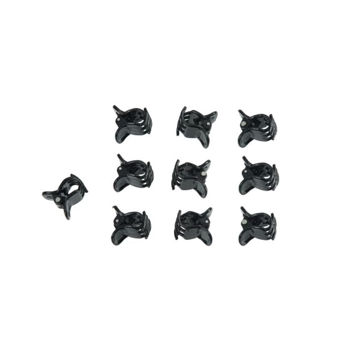Orchidee clips  zwart set à 10 stuks