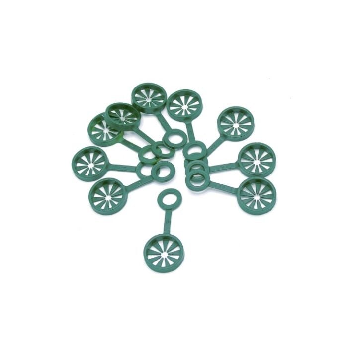 Kunststof ring voor plantstokken "wigwam" groen Ø8 mm set à 10 stuks Kunststof ring voor plantstokken "wigwam" groen Ø8 mm set à 10 stuks