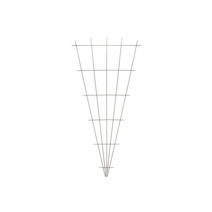 Metalen klimrek geplastificeerd groen V-vorm H145x5/75cm