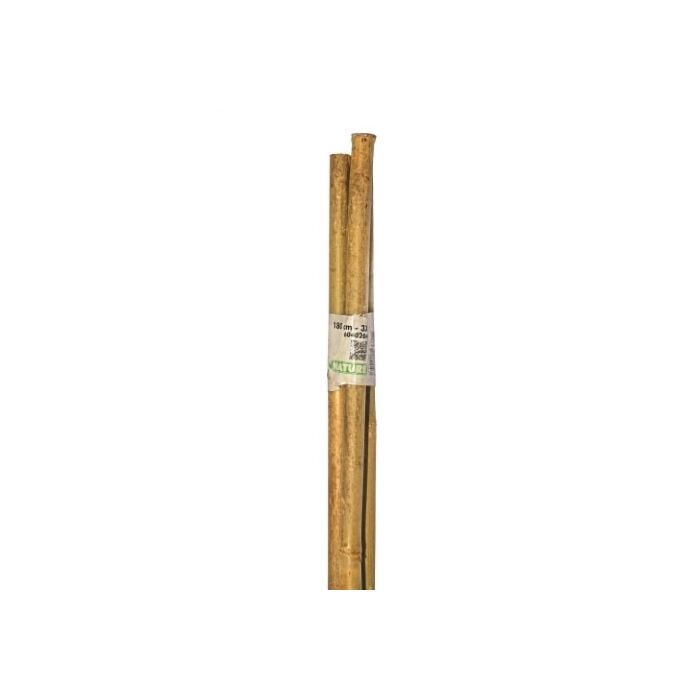 Bamboestok naturel H180cm Ø14-16mm set à 3 stuks Bamboestok naturel H180cm Ø14-16mm set à 3 stuks