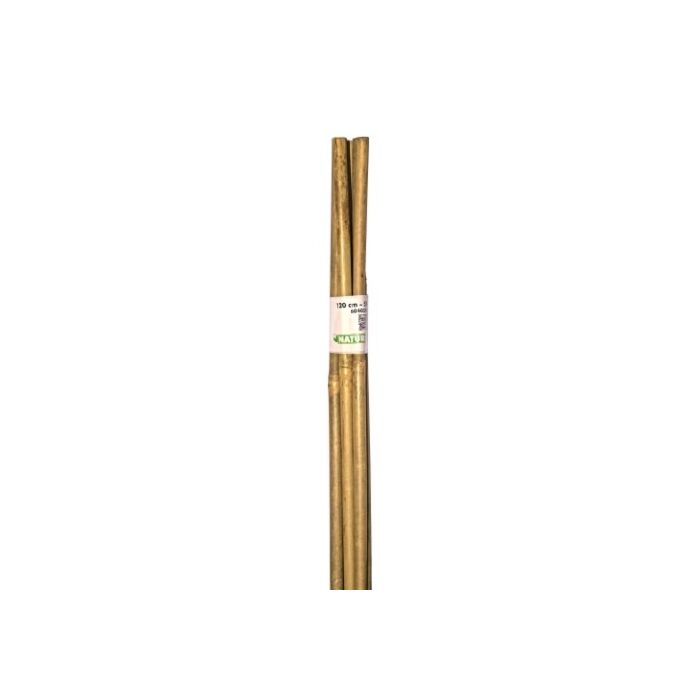 Bamboestok naturel H120cm Ø 10-12mm set à 5 stuks