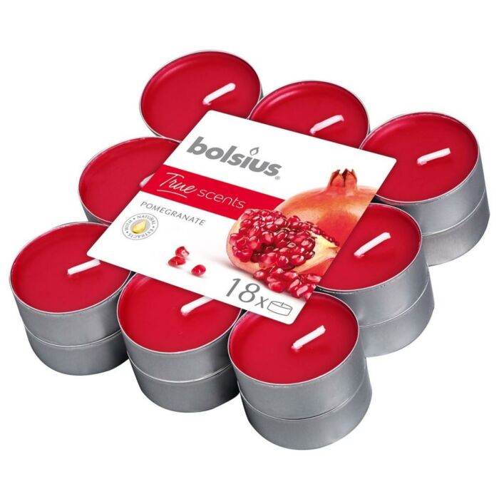 Geurtheelicht 4u pomegranate - Bolsius Geurtheelicht 4u pomegranate - Bolsius