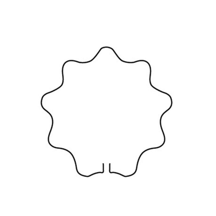 Steunring rond Geschulpt 34 cm Steunring rond Geschulpt 34 cm