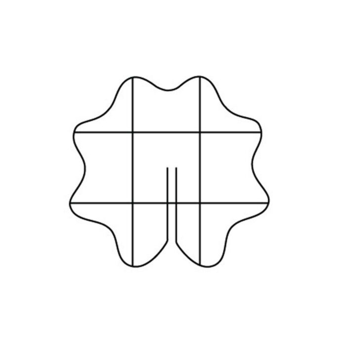 Groeiraster centrisch geschulpt Ø 44 cm