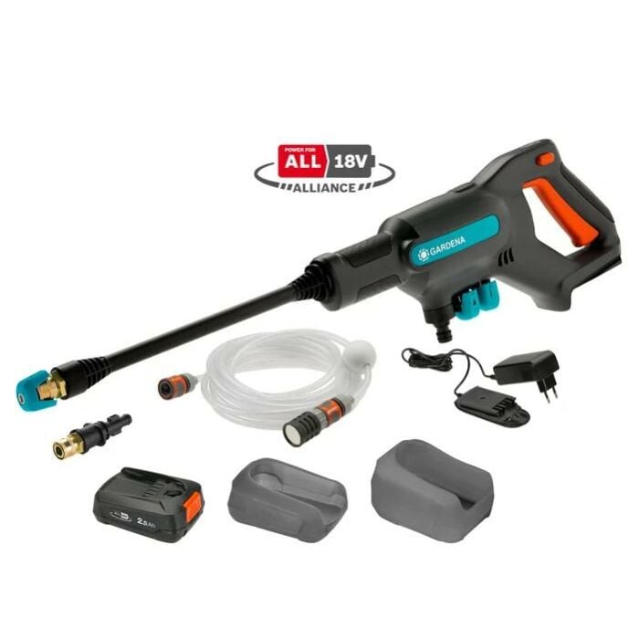 Accu hogedrukreiniger AquaClean 18V set - Gardena Accu hogedrukreiniger AquaClean 18V set - Gardena