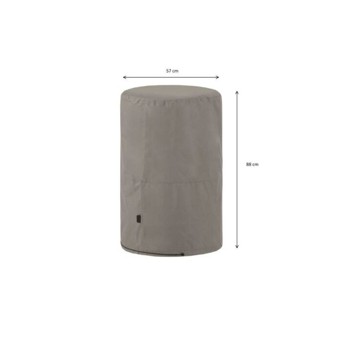 Barbecuehoes rond grijs 57 x 88 cm - Madison