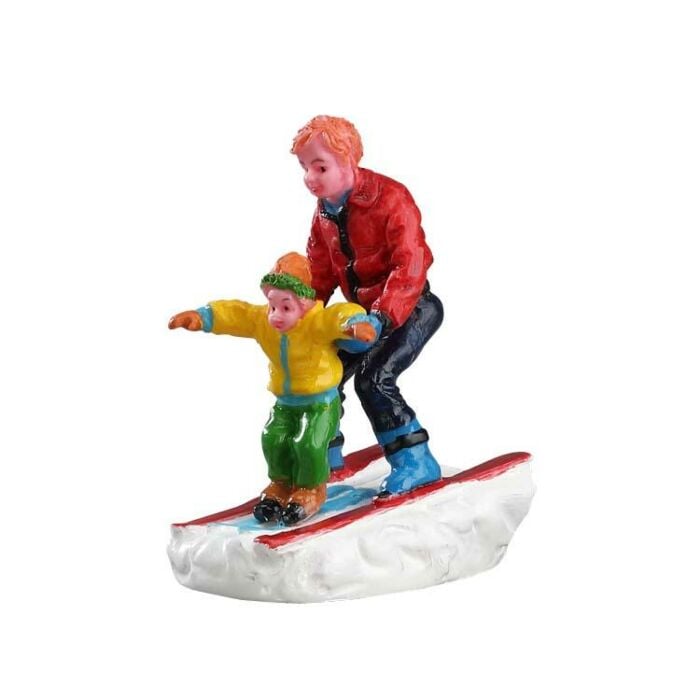 Lemax Father & Son Skiing