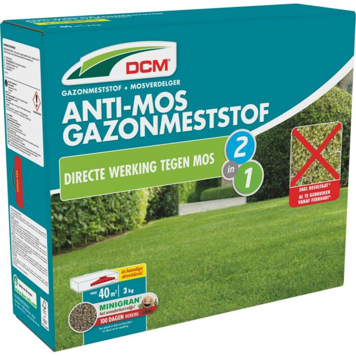 Meststof gazon anti-mos 3 kg - DCM Meststof gazon anti-mos 3 kg - DCM