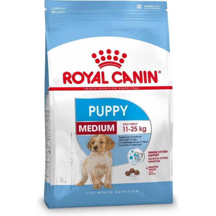 Royal Canin Puppyvoer SHN medium Junior 4 kg Royal Canin Puppyvoer SHN medium Junior 4 kg