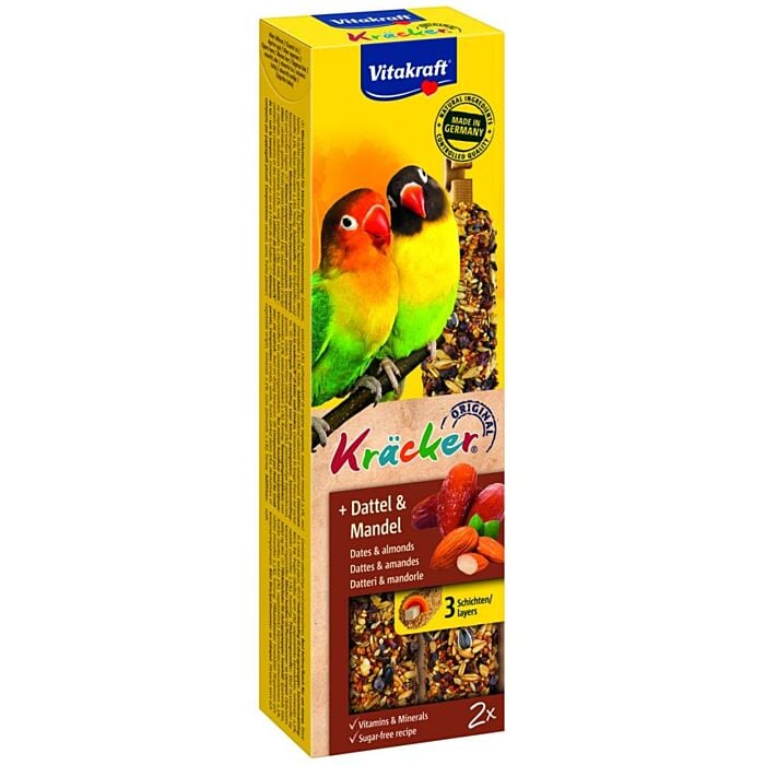 Vitakraft Agapornidekracker Dadel & Amandel Vitakraft Agapornidekracker Dadel & Amandel