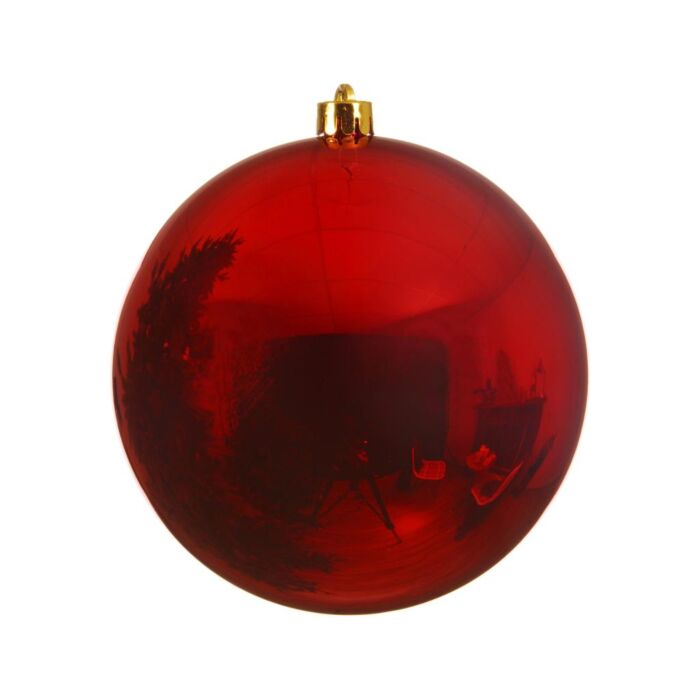 Kerstbal Shiny Christmas red Ø20 cm Kerstbal Shiny Christmas red Ø20 cm