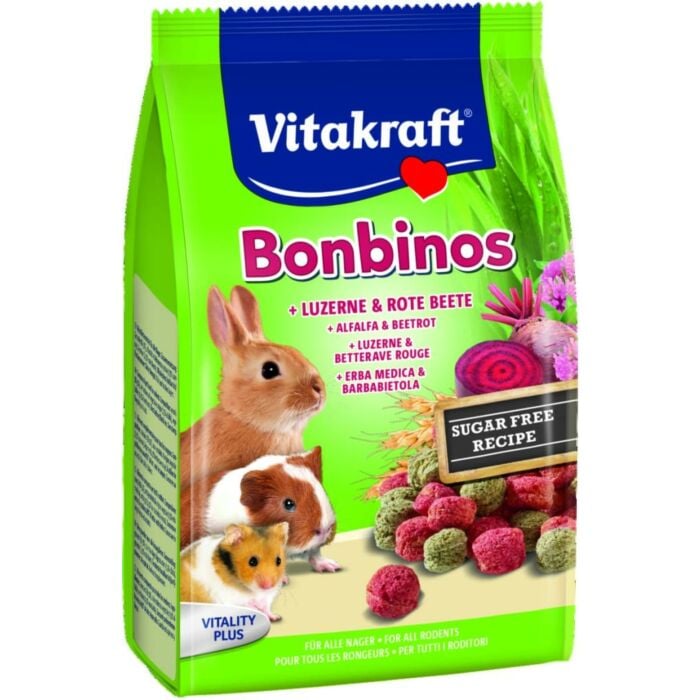 Knaagdier bonbinos rode biet/alfalfa - Vitakraft Knaagdier bonbinos rode biet/alfalfa - Vitakraft