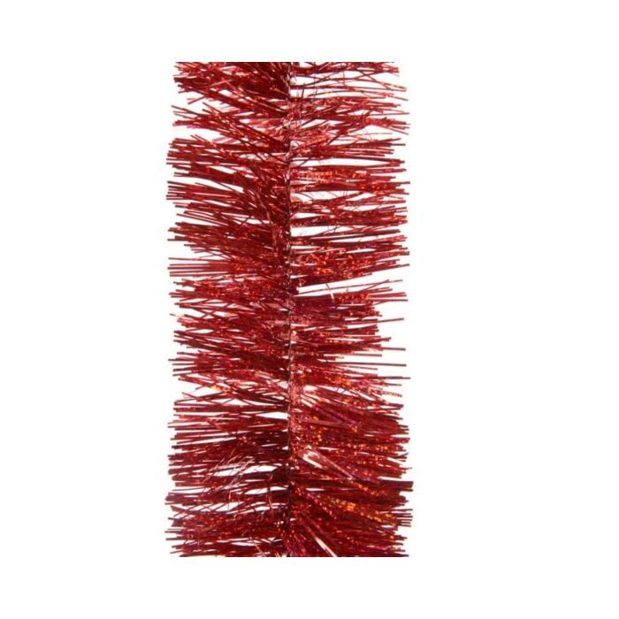 Lametta guirlande shiny rood 270 cm - Decoris Lametta guirlande shiny rood 270 cm - Decoris