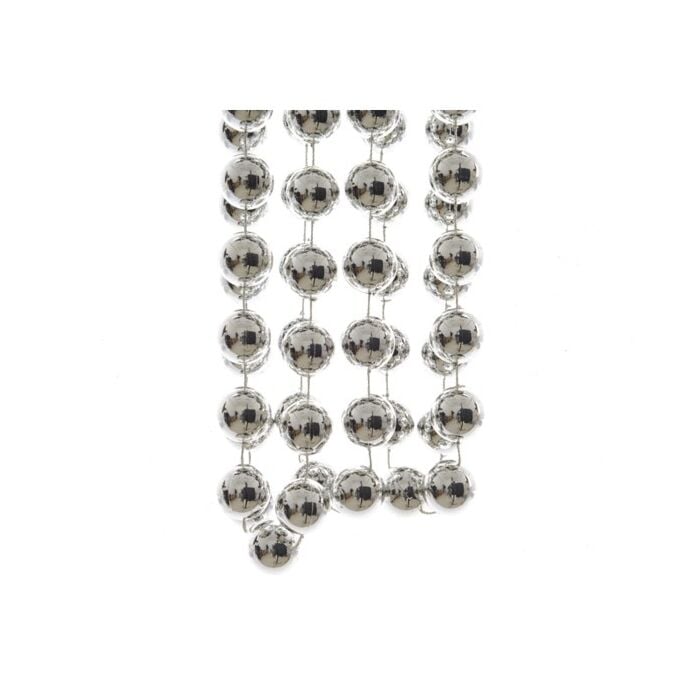 plastic bead garland XXL silver plastic bead garland XXL silver