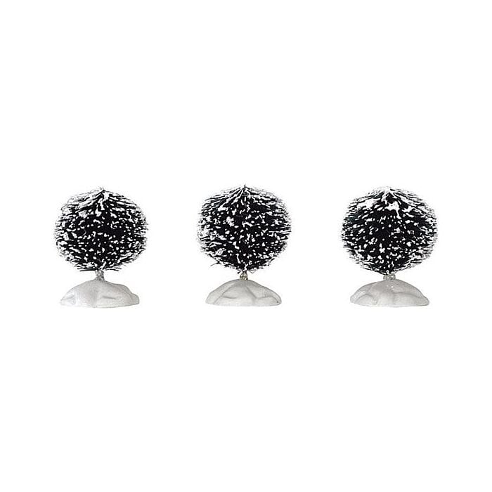 Lemax Round Bristle Tree, set van 3, Mini