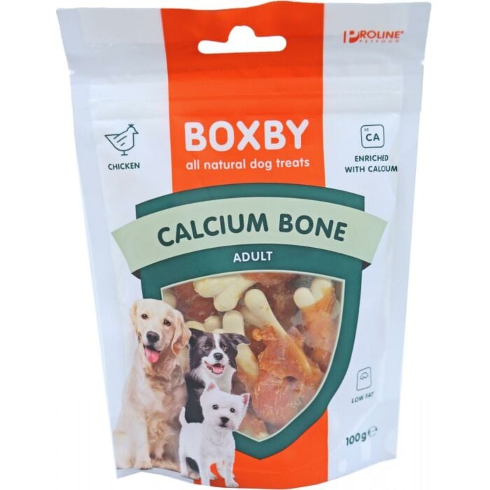 Hondensnack Boxby calcium bot 100g Hondensnack Boxby calcium bot 100g