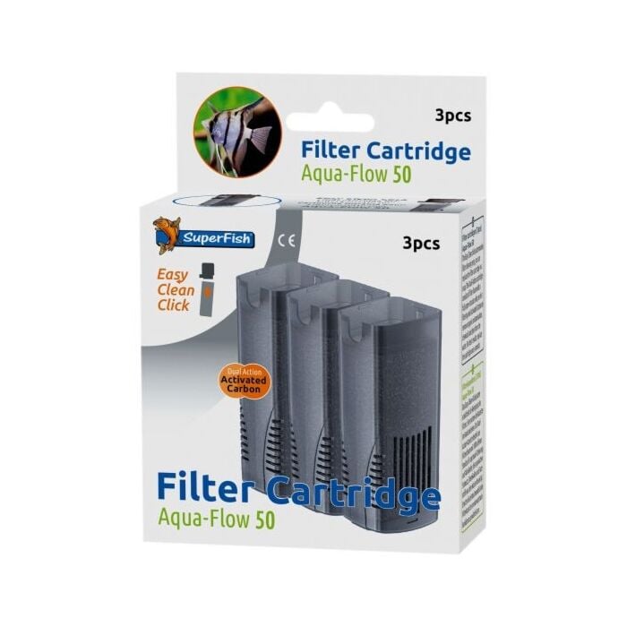Superfish Aquaflow 50 Easy Click Cass ette 3 stuks Superfish Aquaflow 50 Easy Click Cass ette 3 stuks