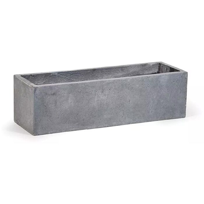 Bloempot Clayfibre Balconybox Str AuthGrey 60 cm - Mega Collections Bloempot Clayfibre Balconybox Str AuthGrey 60 cm - Mega Collections