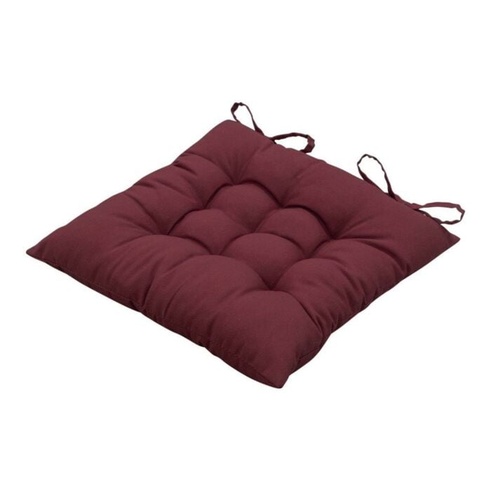 Kussen Toscane Panama bordeaux 46 x 46 cm - Madison
