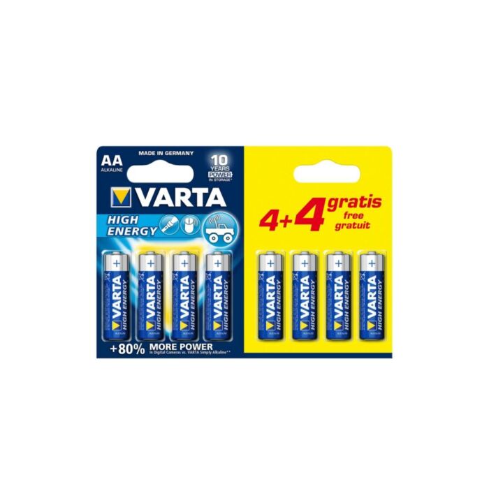 Varta Alkaline Batterij Aa 4+4 Gratis