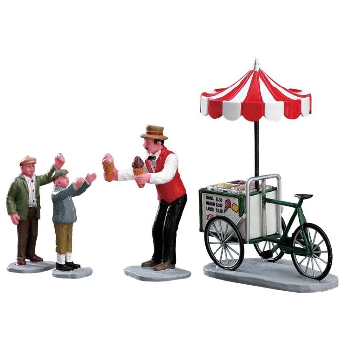 Lemax Gelato Cart, set van 4