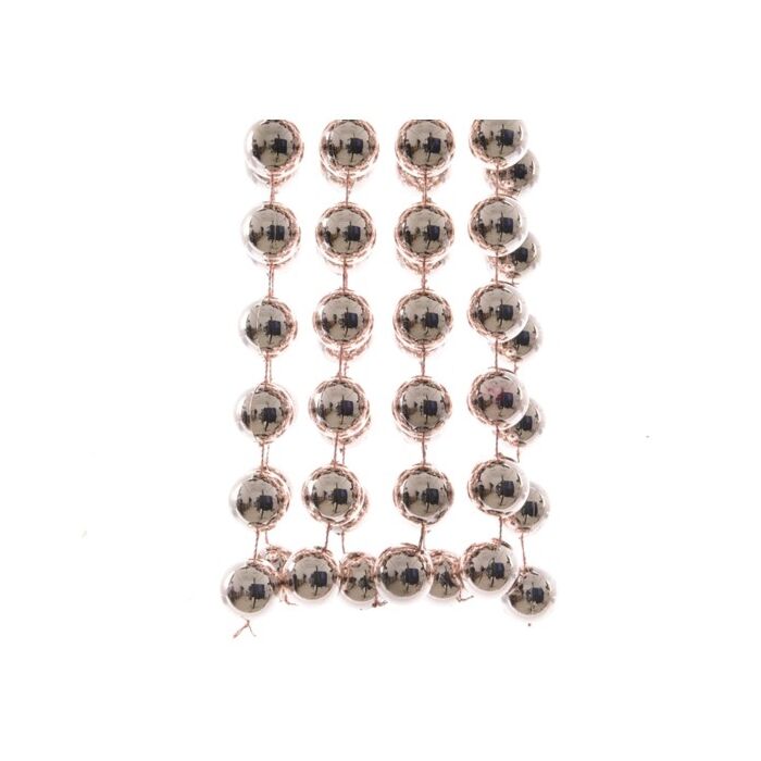 plastic bead garland XXL blush pink