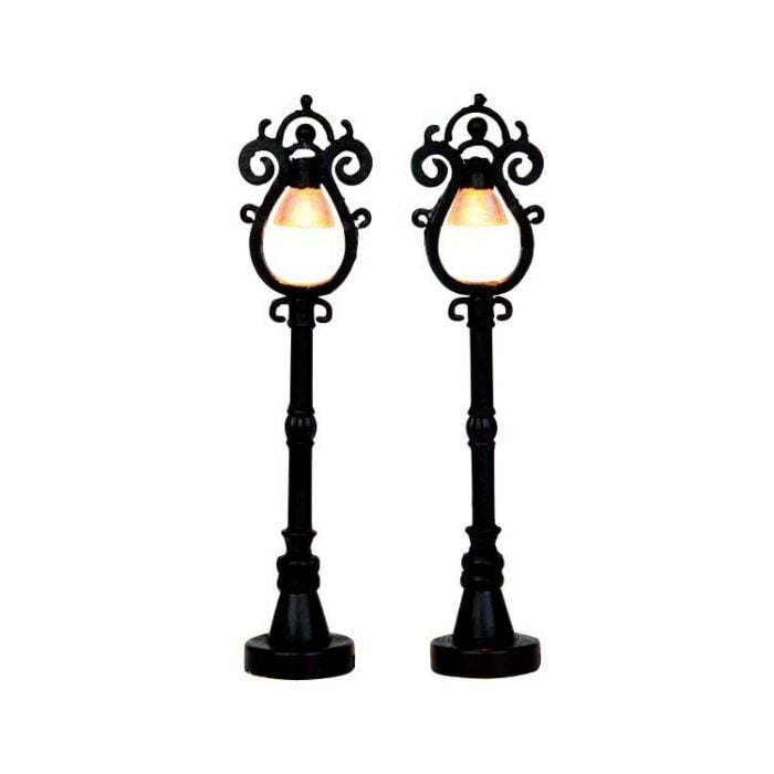 Lemax Parisian Street Lamp, set van 2, B/O (4.5V)