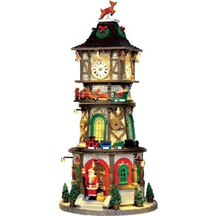 Lemax Christmas Clock Tower, met 4.5V Adapter