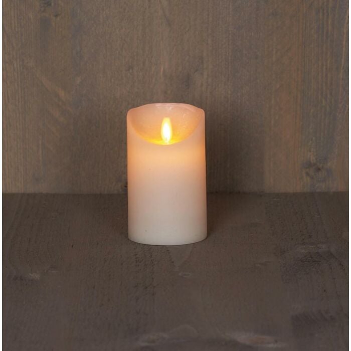 LED-kaars rustiek ivoor wax 12,5 cm LED-kaars rustiek ivoor wax 12,5 cm