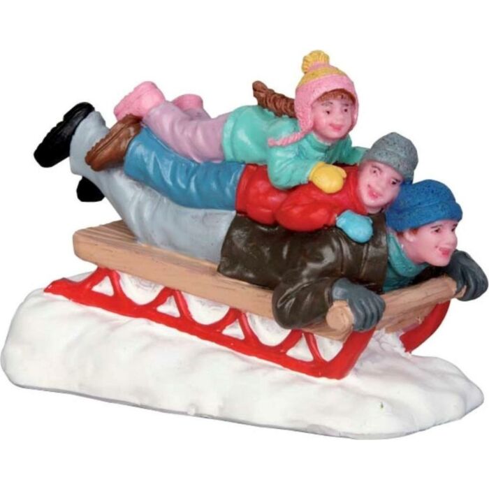Lemax Sledding met Dad