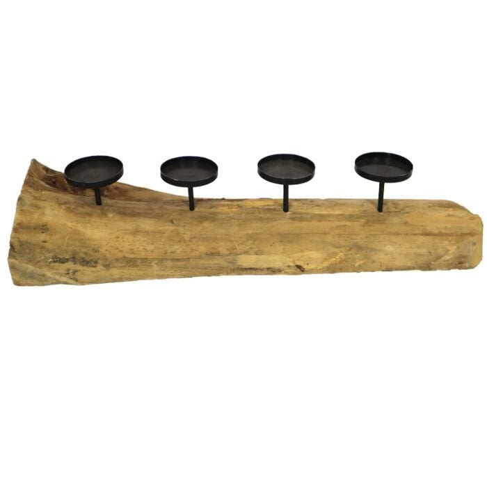 Kaarshouder teak hout naturel 70 cm - Dijk Natural Collections Kaarshouder teak hout naturel 70 cm - Dijk Natural Collections