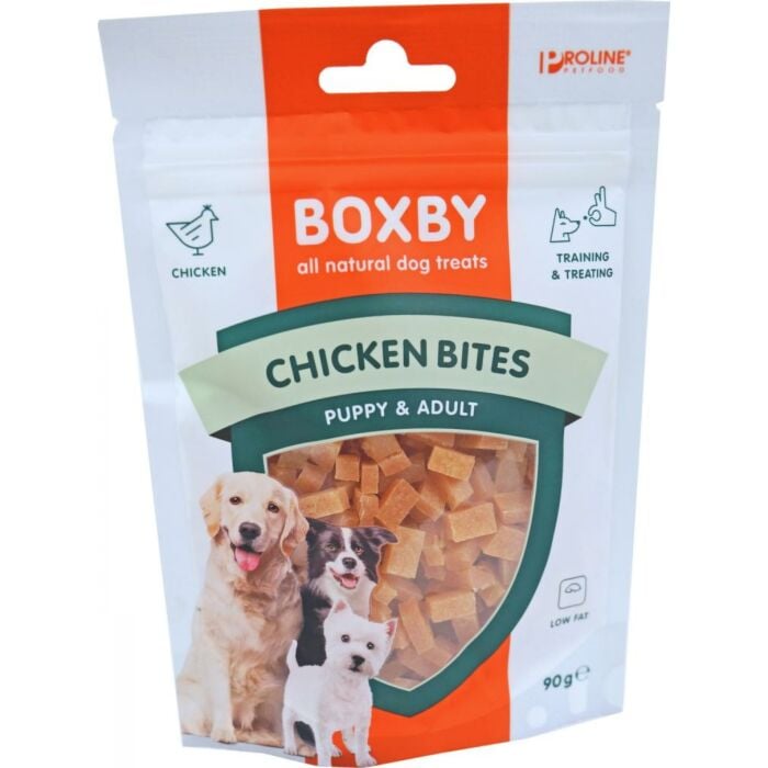 Hondensnack Boxby chicken bites 90g Hondensnack Boxby chicken bites 90g
