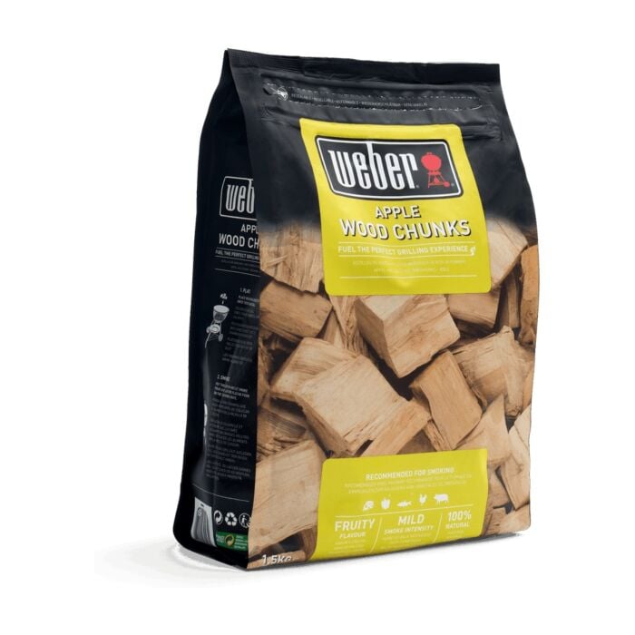 Weber hout blokjes Apple 1,5 kg Weber hout blokjes Apple 1,5 kg