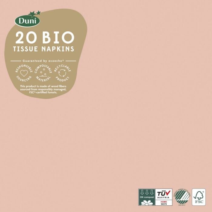 Servetten Mellow Rose