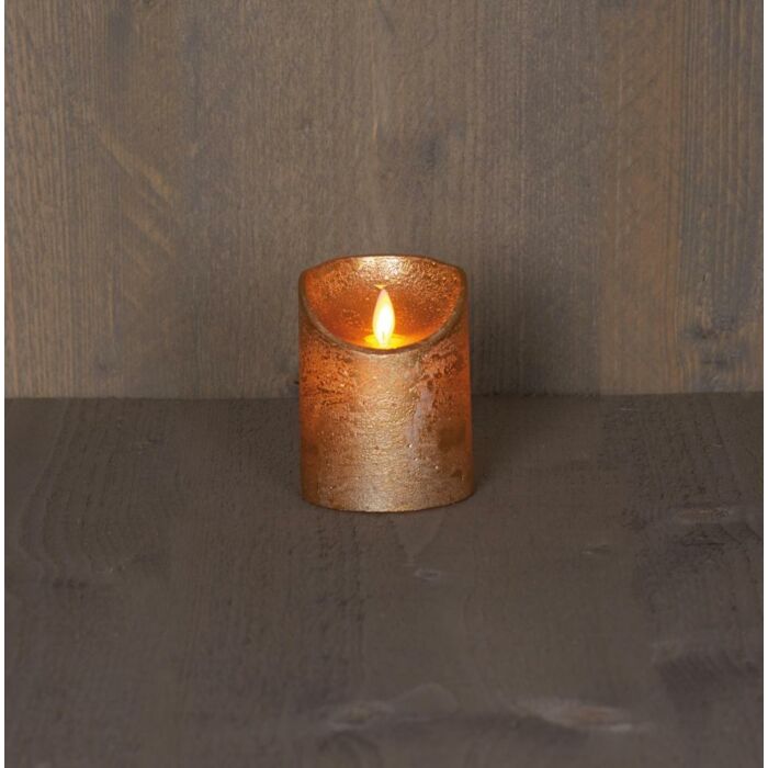 Kaars wax goud met bewegende vlam op batterij 10 cm - Anna's Collection Kaars wax goud met bewegende vlam op batterij 10 cm - Anna's Collection