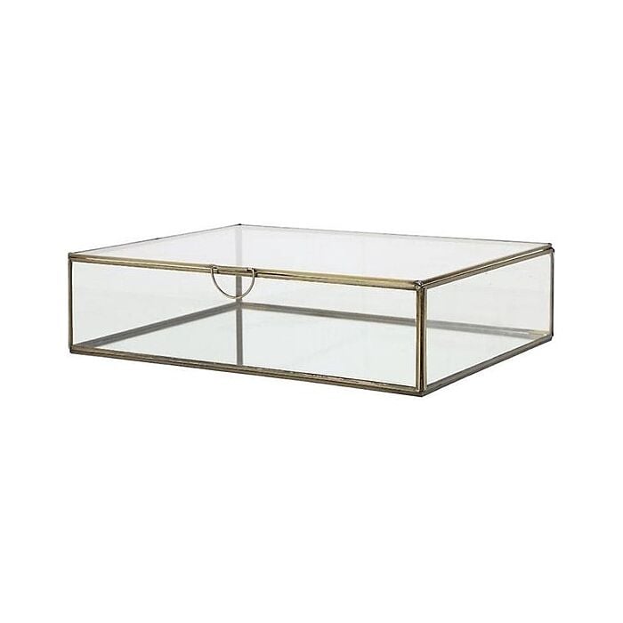 Deco box alessina glas 26 cm - Light & Living
