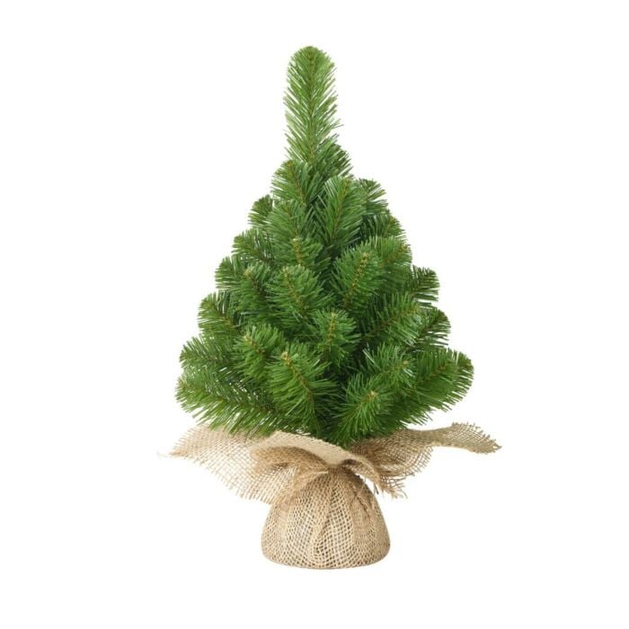 Kerstboom Norton met burlap groen 45 cm - Black Box Kerstboom Norton met burlap groen 45 cm - Black Box