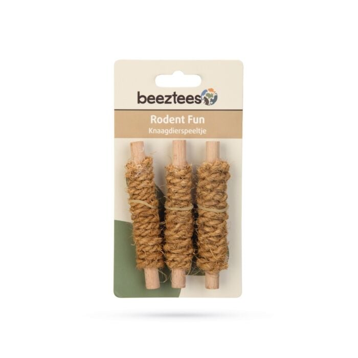 Knaagdier speelsticks coconut rope 3x - Beeztees Knaagdier speelsticks coconut rope 3x - Beeztees