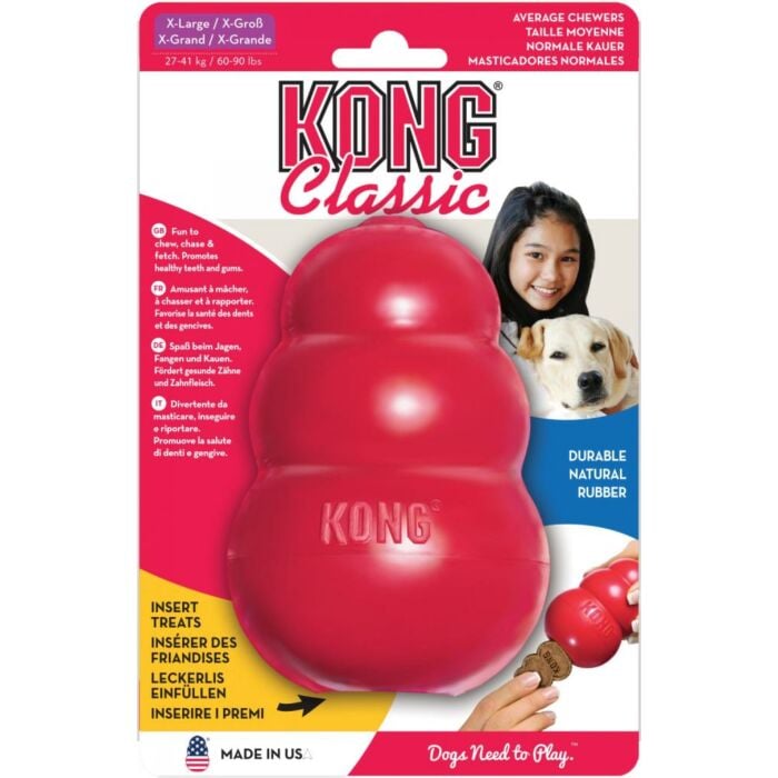 Hondenspeelgoed rubber kong xl/l rood Hondenspeelgoed rubber kong xl/l rood