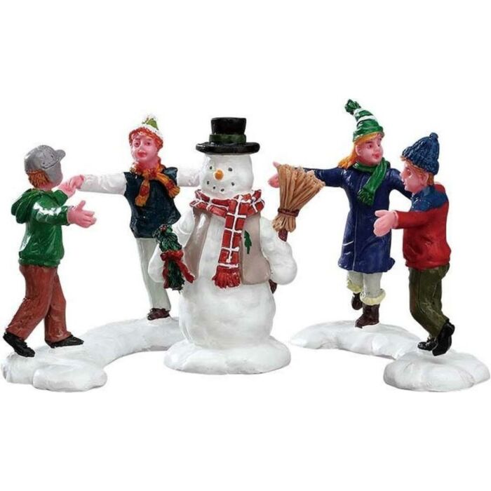 Lemax Ring Around the Snowman, set van 3