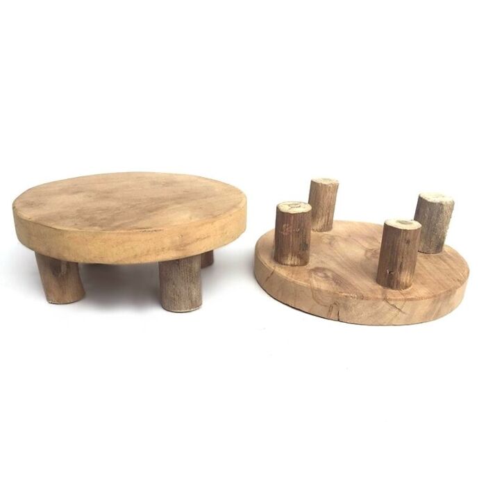 Plateau teak naturel Ø 15 cm Plateau teak naturel Ø 15 cm