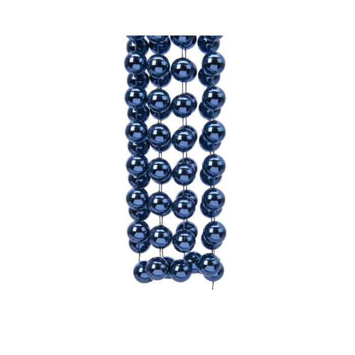 Kralenslinger XXL shiny nachtblauw plastic 270 cm - Decoris Kralenslinger XXL shiny nachtblauw plastic 270 cm - Decoris
