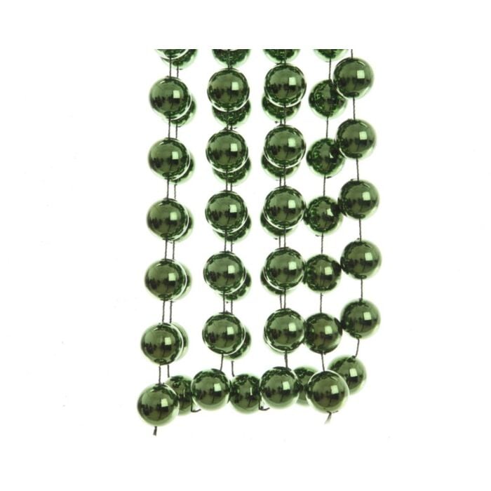 Kralenslinger xxl plastic dennengroen 270 cm - Decoris