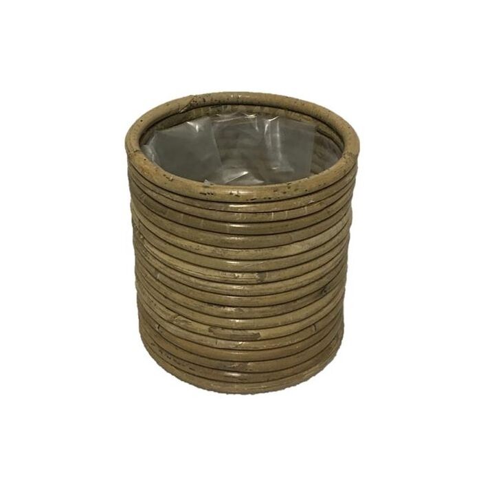 Pot rond streep grijs Ø 14 cm Pot rond streep grijs Ø 14 cm