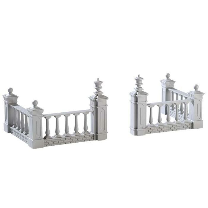 Lemax Plaza Fence, set van 4