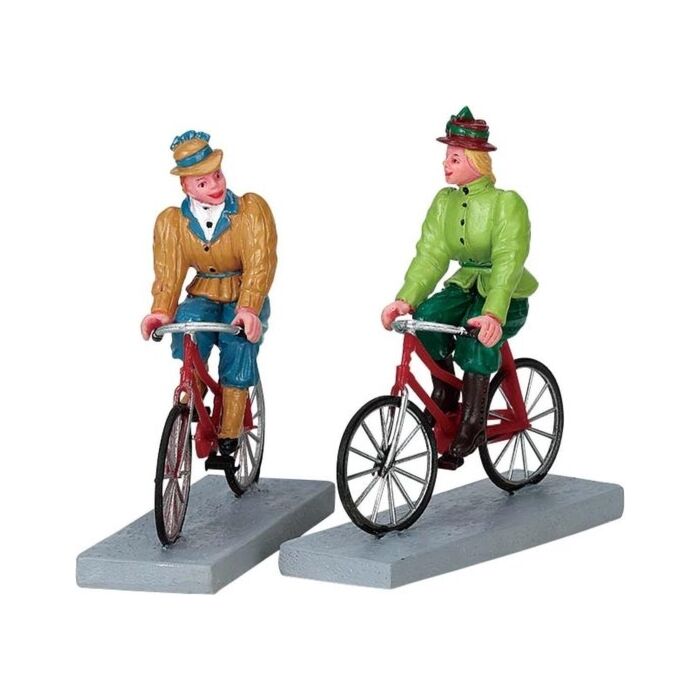 Lemax Bloomers and Bicycles, set van 2