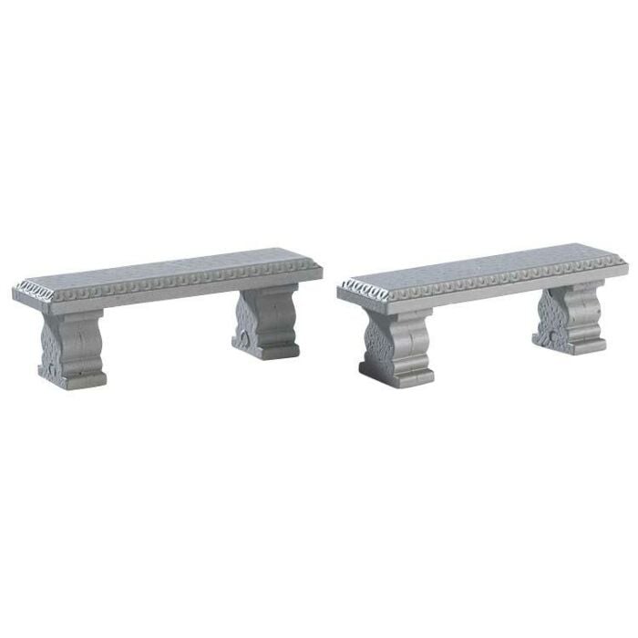 Lemax Plaza Bench, set van 2