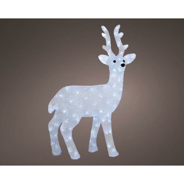 Hert LED lichtfiguur kerst outdoor h77 cm - Lumineo